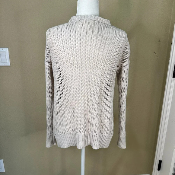 MIAMI Boutique Open Weave Knit Sweater Cardigan with Shoulder Detail - small - Picture 8 of 13